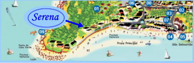 Serena, Pipa - Serena se encuentra en la playa central de Praia da Pipa